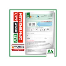 Ales 2025/3 ÖSYM Tıpkı Basım Çıkmış Soru Deneme Kitapçığı Video/pdf Çözümlü Türkiye Geneli