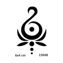 Airbrush Tattoo Lotus Dragon Kanatları Stencil Süsleme Ve Boyama Kalıbı