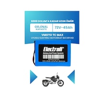 Vmoto Tc Max Batarya Standart Kapasite Lifepo4 72v 45ah Elektrikli Motosiklet Bataryası