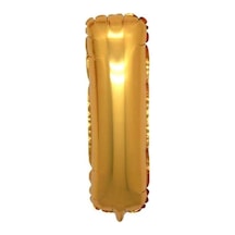 I Harf Folyo Balon Altın Gold 100 CM Doğum Günü. Yaş Günü. Parti