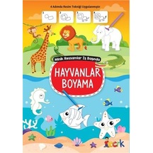 Hayvanlar Boyama - Minik Ressam İş Başında- Bıcırık Yayınları