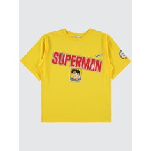 Superman Erkek Çocuk Tişört 10-13 Yaş Sarı