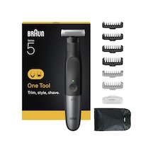 Braun Serisi Xt5 Yüz Ve Vücut, Elektrikli Tıraş Makinesi, Sakal Düzeltme Makinesi Ve Vücut Bakım Seti, 7 Aksesuar, Hassas Tarak Bağlantılı Vücut Tıraş Makinesi, 45 Dakika Pil, Su Geçirmez, Xt5200, Gri Diğer
