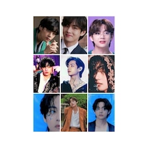 Bts - Taehyung-v -kpop- 9 Lu Fotokart Seti