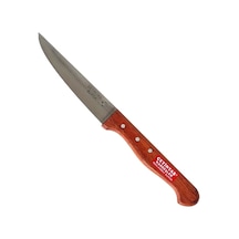 Çetintaş Paslanmaz Bursa Sebze Bıçağı 12 Cm, Ahşap Gül Sap Çok Renkli