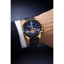 Premium Çelik Lüks Erkek Kol Saati Ayarlanabilir Kordon Siyah-gold - 818646583 Siyah