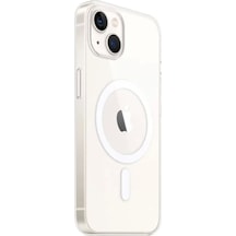 Apple İphone 14 Kılıf Magneticsafe Şeffaf Silikon - Şeffaf