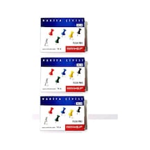 Harita Çivisi Pano İğnesi Mimaks Renkli Harita Çivisi 3 Paket