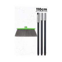 Saplı Ev Süpürgesi - Ekstra Kaliteli - 120cm Sap - Demonte Sap - Uzun Fırça Kılı - Dış Mekan Süpürge