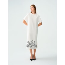LOFT Loose Fit Kadın Elbise Lf2038370 Q1.v1 Ekru