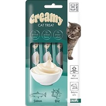 Creamy Somon Balıklı Biftekli Kedi Ödülü 4x15gr 103 Ivory