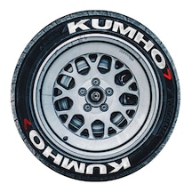 Lastik Yazısı Kumho Araç Lastik Stickeri Büyük Boy 31mm Beyaz