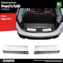 S-dizayn Chery Tiggo 8 Pro Krom Bagaj İç Eşiği 2022 Üzeri A+ Kalite