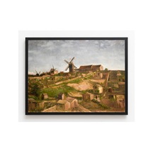 Van Gogh Van Gogh Montmartre Tepesi Çerçevesiz Poster 21x30 Cm A4 Tablo Van Gogh Post Empresyonizm