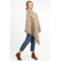 Uludağ Triko Kadın Çiçekli Kilim Desen Şal (500112958)