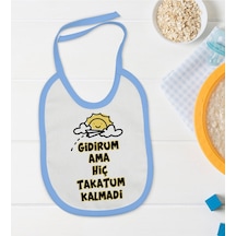 BK Kids Takatum Kalmadı Tasarımlı Mavi Bebek Mama Önlüğü-1