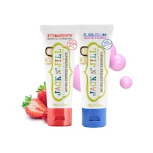 Jack N' Jill Jack N Jill Doğal Sertifikalı Diş Macunu Çilek & Sakiz 2x50g Organik Özellikli Bebekler İçin
