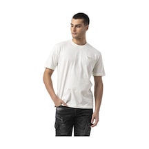 Ct823 Erkek Tişört Bisiklet Yaka Regular Fit Dijital Baskı Ecru Ekru