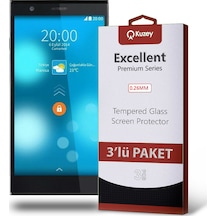 Vestel Venüs 5.5X ile Uyumlu Kırılmaz Cam Ekran Koruyucu Ekonomik 3'lü Paket