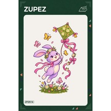 Zpz614 Uçan Tavşan Uçurtması Ütüyle Uygulanabilir Transfer Baskı - 911679469