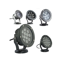 Bahce Ve Ağaç Led Aydınlatma Armatürleri Yeşil 54w Dış Çapı 28,5cm Işık Güçü 540w-7560lm Yeşil