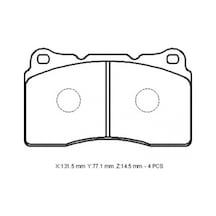 Mıtsubıshı Lancer 08/16 Ön Fren Balatası Evo Kablosuz Disk 131,5x77,1x14,5 Bramax - Fren Ve Ekipmanları