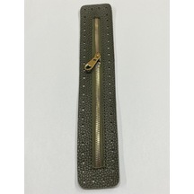 Karantuhafiye Derili Fermuar / Çanta Fermuarı / Kapak Fermuar 30 Cm Haki Haki