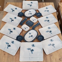 Keramika Blue Magıc Takım Kahvaltı 25 Parça 12 Kişilik