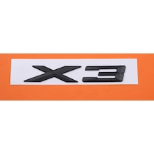 Bmw X3 Siyah Bagaj Yazı Logo 175Mm