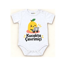 Babylimon Kucakta Çevrimiçi Beyaz Kısa Kollu Çıtçıtlı Bebek Zıbını Beyaz - Kucakta Çevrimiçi - 928161952 Beyaz - Kucakta Çevrimiçi