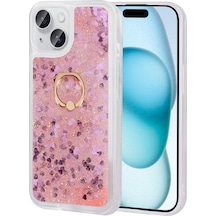 Mobilteam Apple Uyumlu iPhone 15 Milce Kılıf-pembe Pembe