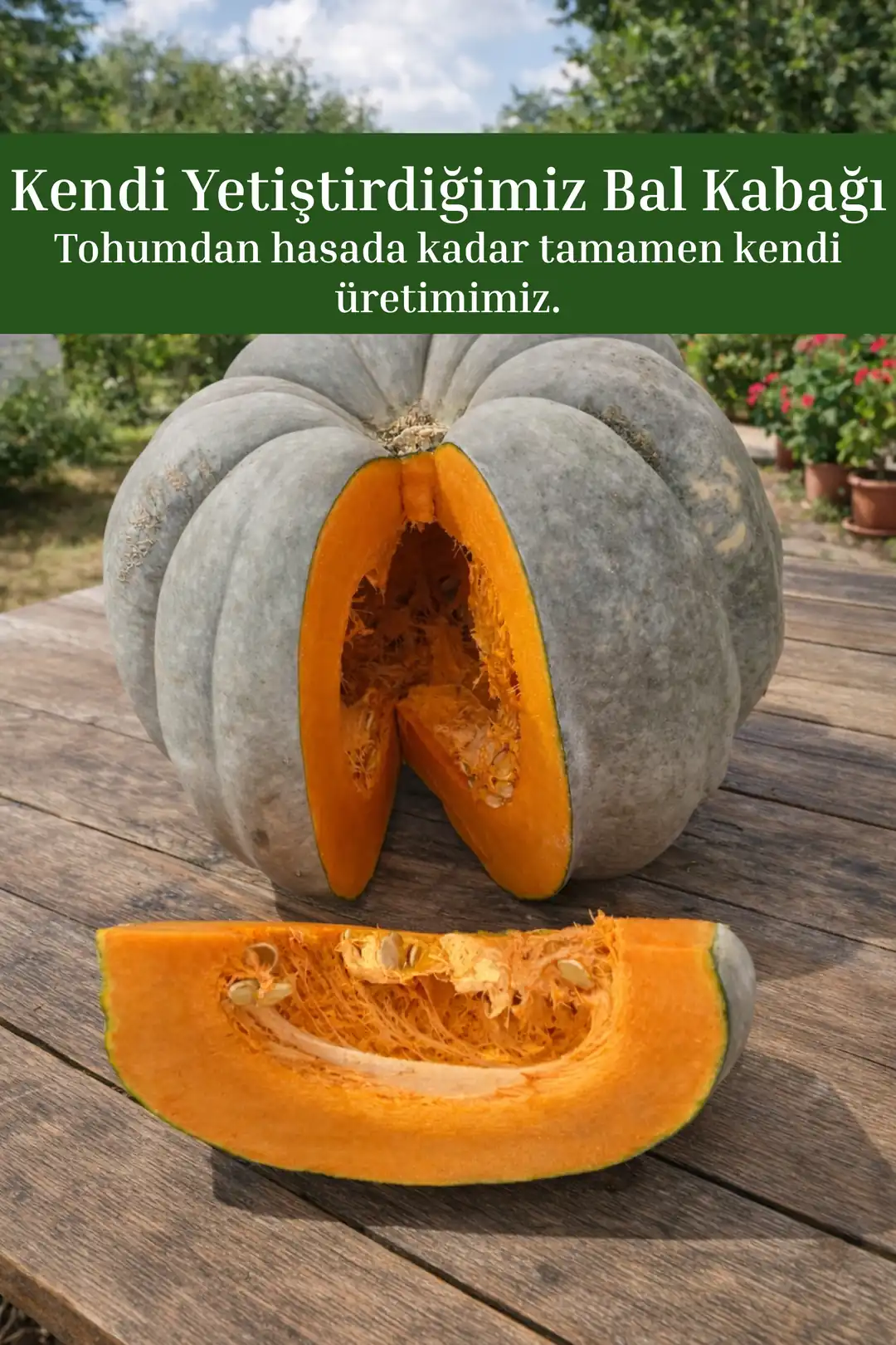 1 Kg Dilimlenmiş Kendi Bahçemizden Bal Kabağı