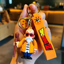 Anime Dragon Ball Z Karakter Figür Anahtarlık, Çok Renkli Altın