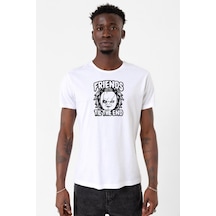 Friends Til The End Beyaz Erkek Bisikletyaka Tshirt 001