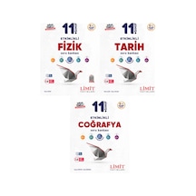 Limit 2027 11. Sınıf Fizik + Tarih + Coğrafya Soru Bankası Seti 3 Kitap Maarif Model
