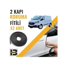 Ford Transit Custom Panelvan 2018-2023 Kapı Koruma Fitili-iki Kapı-siyah-bm1110
