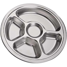 Homyl Okul Kantini Için 304 Paslanmaz Çelik Kesitli 28,5-cm-c Gümüş