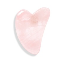 Pembe Kuvars Gua Sha Masaj Aleti Klasik Karışık