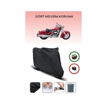Siyah Arka Çanta Uyumlu Kawasaki Vn 800 Drifter Uyumlu Motosiklet Brandası Motor Örtüsü