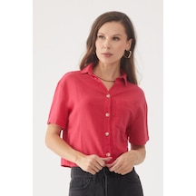 Kadın Fuşya Gömlek Fuşya Kadın Fuşya Gömlek Fuşya