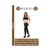 Hadpols Delux Serisi Siyah Kadın Termal Sauna Tayt Spor Kıyafeti Yürüyüş Giysisi Diğer