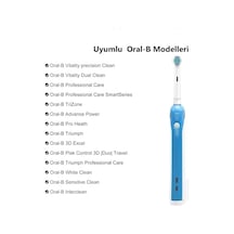 Diş Fırçası Yedek Fırça Başlıkları, Oral B İçin 4 Adet Elektrikli Diş Fırçası Başlığı, Eb17-p Standart Fırça Başlıkları Oral B Pro 1000/3000/5000, Vitality Smart Genius Serisi