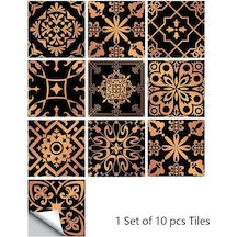 Yeşil 10 Adet Retro Desen Mat Yüzey Fayansları Etiket Transferleri Kapakları Mutfak Ban Zemin Dayanıklı Duvar Sticker Dğ. 56865532 Diğer