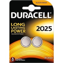 Duracell 2025 3V DL2025/CR2025 Lithium Düğme Pil 2'li