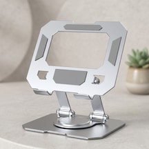 360 Dönebilen Katlanabilir Metal Tablet Standı Telefon Ve Tablet Uyumlu Masaüstü Tutucu