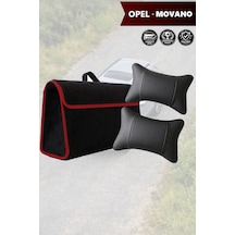 Opel Movano Uyumlu Siyah Renk Bagaj Çantası Koltuk Yastığı Lüks Model