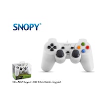 Snopy Sg-302 Beyaz Usb 1.8M  Kablo Joypad