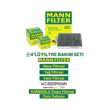 Wöbermann+mann Skoda Octavia 1.6 Tdi Filtre Bakım Seti 2013-2019 4k