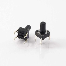 6X6X4.3Mm 4 Pinli Push Buton - Tact Switch 10 Adet