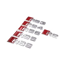 Audi Rs3 Rs4 Rs5 Rs6 Rs8 Metal Logo Arka Bagaj Arma Amblem